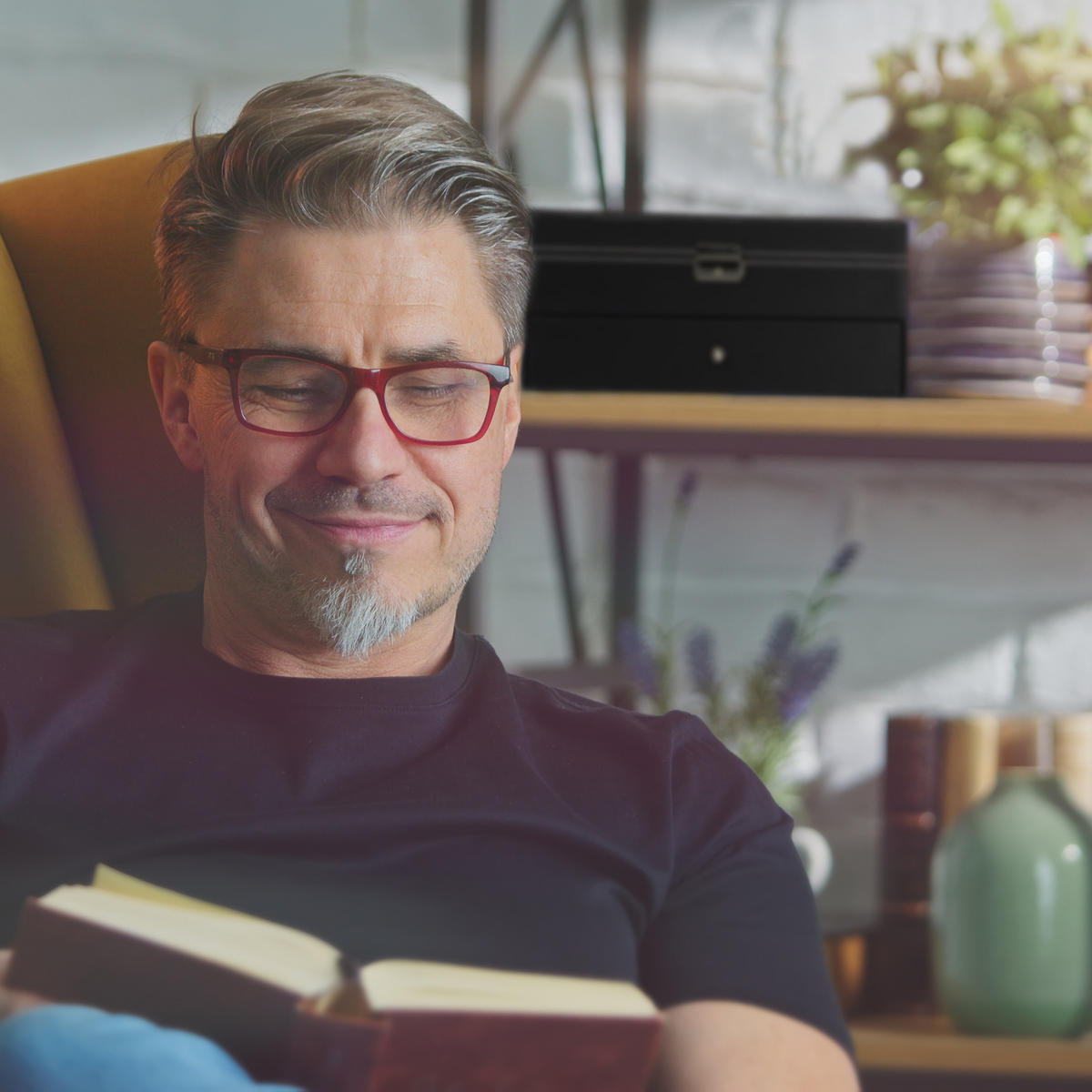 BRILLENBOX - Multicolor, Glas/Kunststoff (33.5/15.5/19.5cm) - Relaxdays