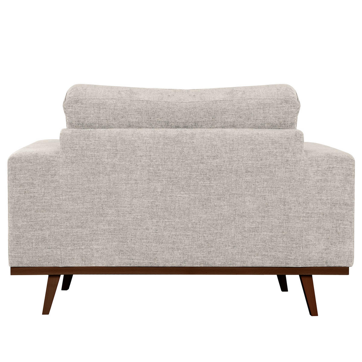 SESSEL - Buchefarben/Grau, Buchenholz/Textil (122/81/88cm) - home24