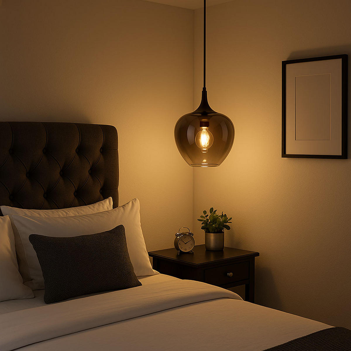 LED HÄNGELEUCHTE Metall Rauchglas Grau MAXY - Grau, Glas (29/29/120cm) - Globo Lighting