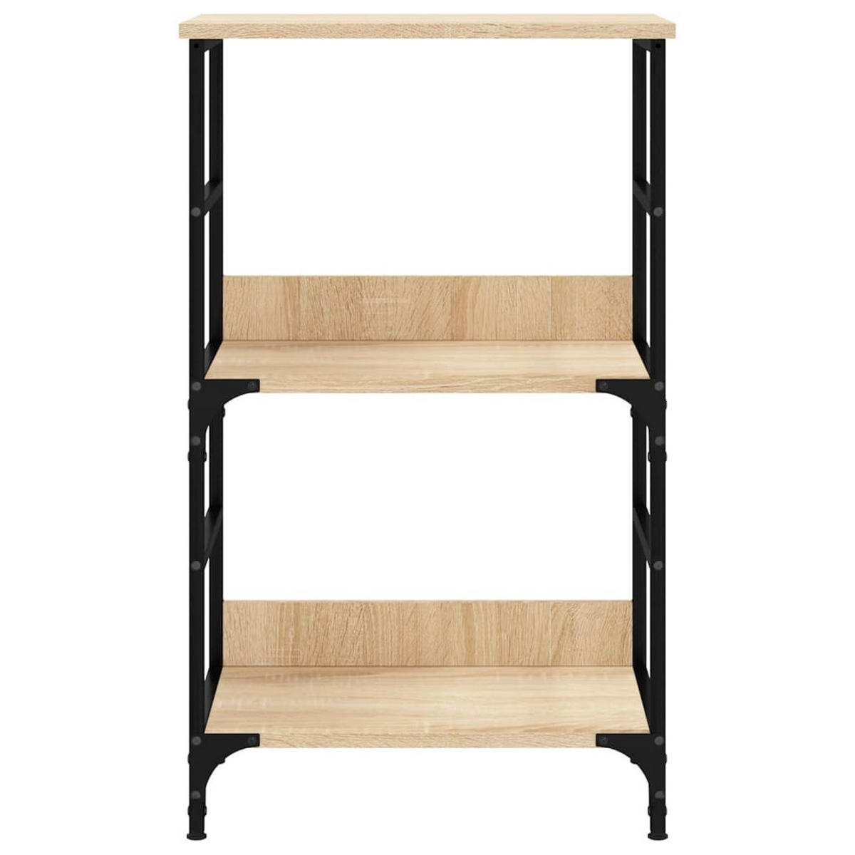 BÜCHERREGAL mit 2 Fächern 50/33/82 cm aus Holzwerkstoff Sonoma-Eiche Dekor - Sonoma Eiche, Holz (50/82/33cm) - vidaXL