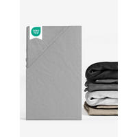 SPANNBETTLAKEN 90x40 cm Jersey grau | Spannbetttuch für Laufgitter & Babymatratzen - Grau, Textil (40/90cm) - Sämann – make a difference.