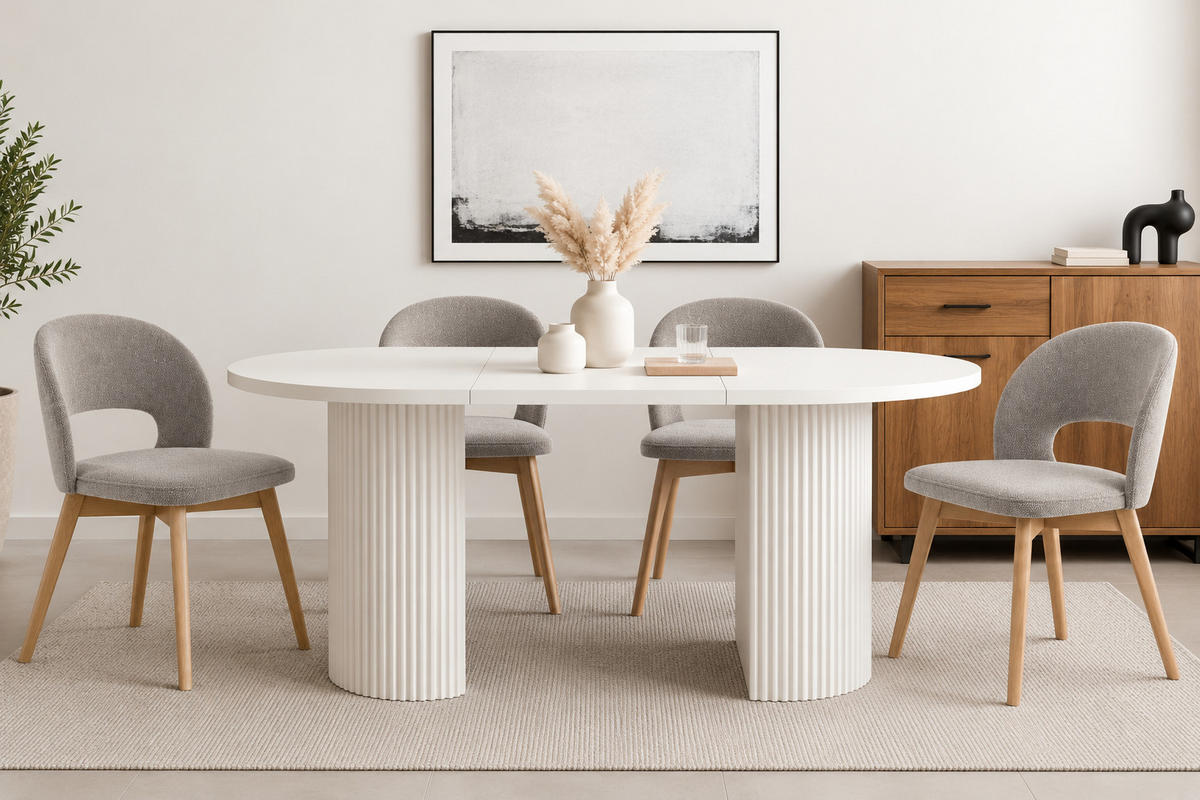 STUHL Monica 85 × 50 × 45 cm, dunkelbeige, braun - Ecru/Beige, Metall (50/85/45cm) - Margaret Hadas24
