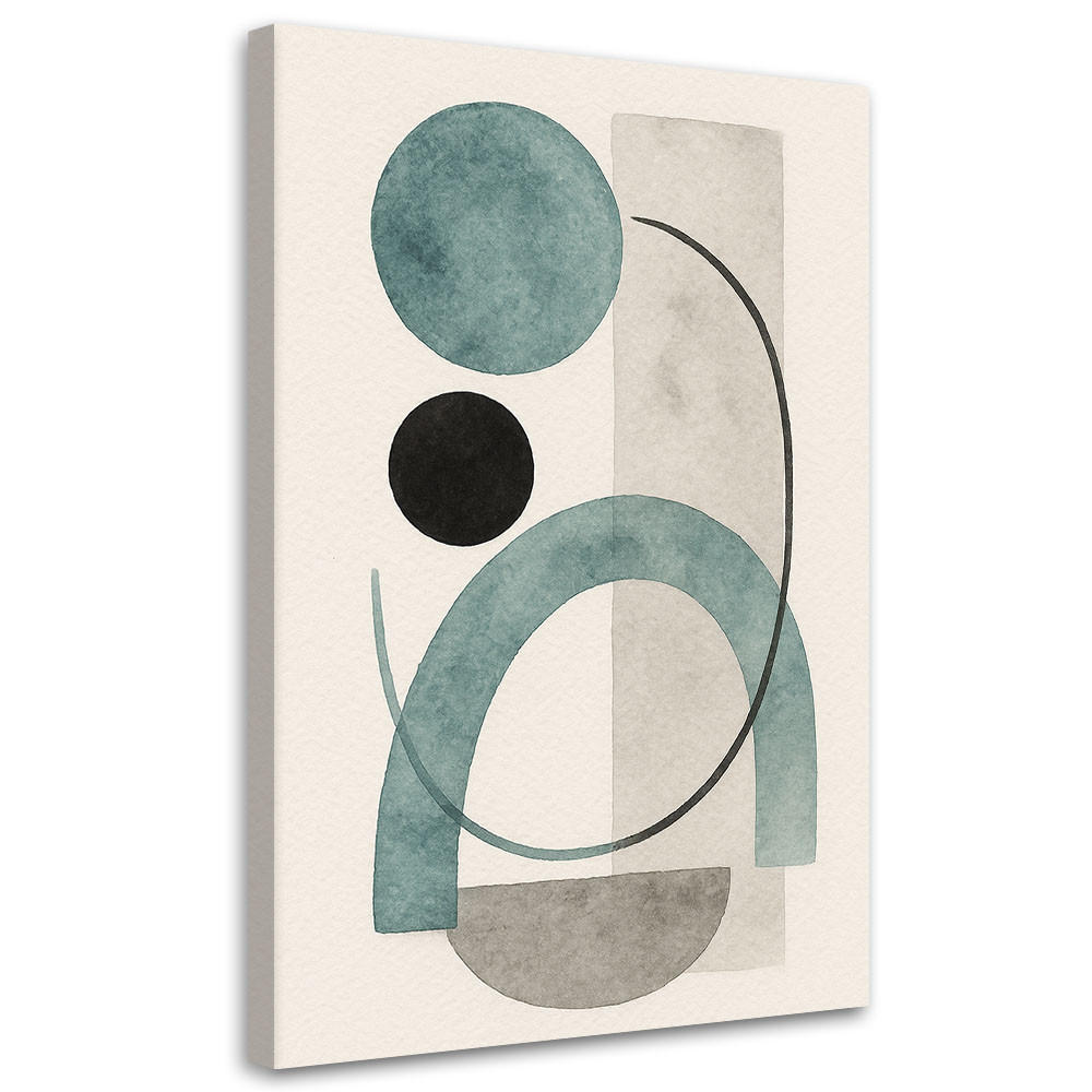 Feeby Leinwandbild Grau 30x45 cm