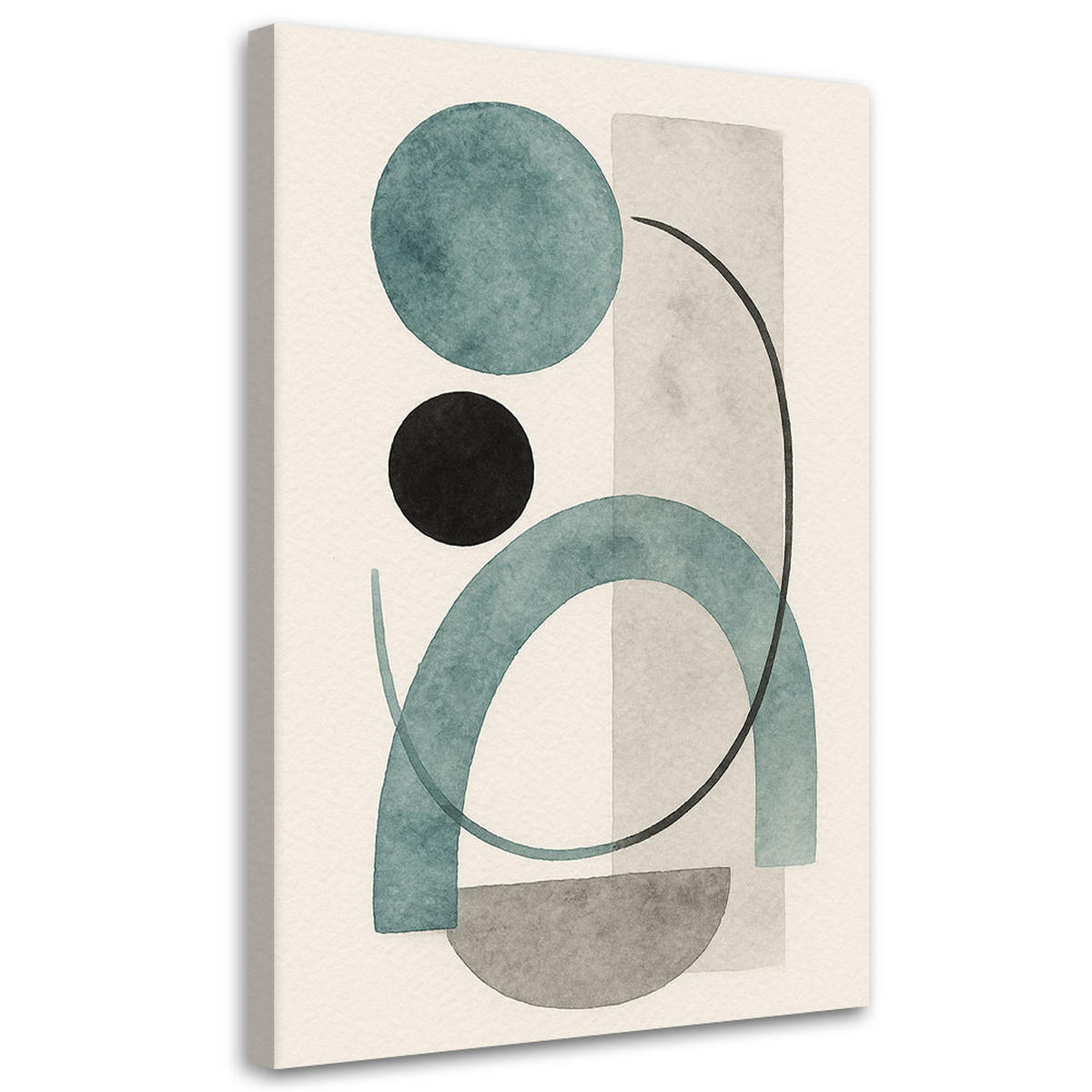 LEINWANDBILD Abstraktion 40x60cm - Grau, Textil (40/60cm) - Feeby