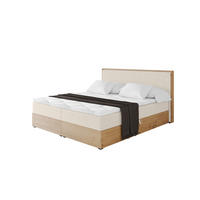 BOXBETT LOLLI9 - 200x200 - H3 Hellbeige - Sandfarben, Holzwerkstoff (200/200cm) - ALTDECOR