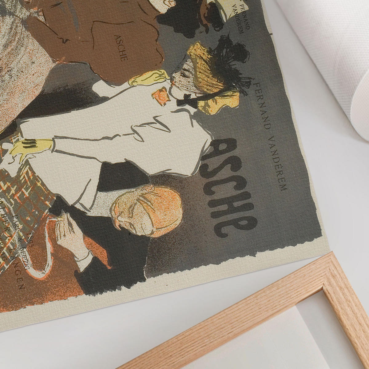 POSTER - 29x21 cm (A4) - Théophile Steinlen - Asche - Braun, Textil (29.7/21/0.1cm) - TULUP