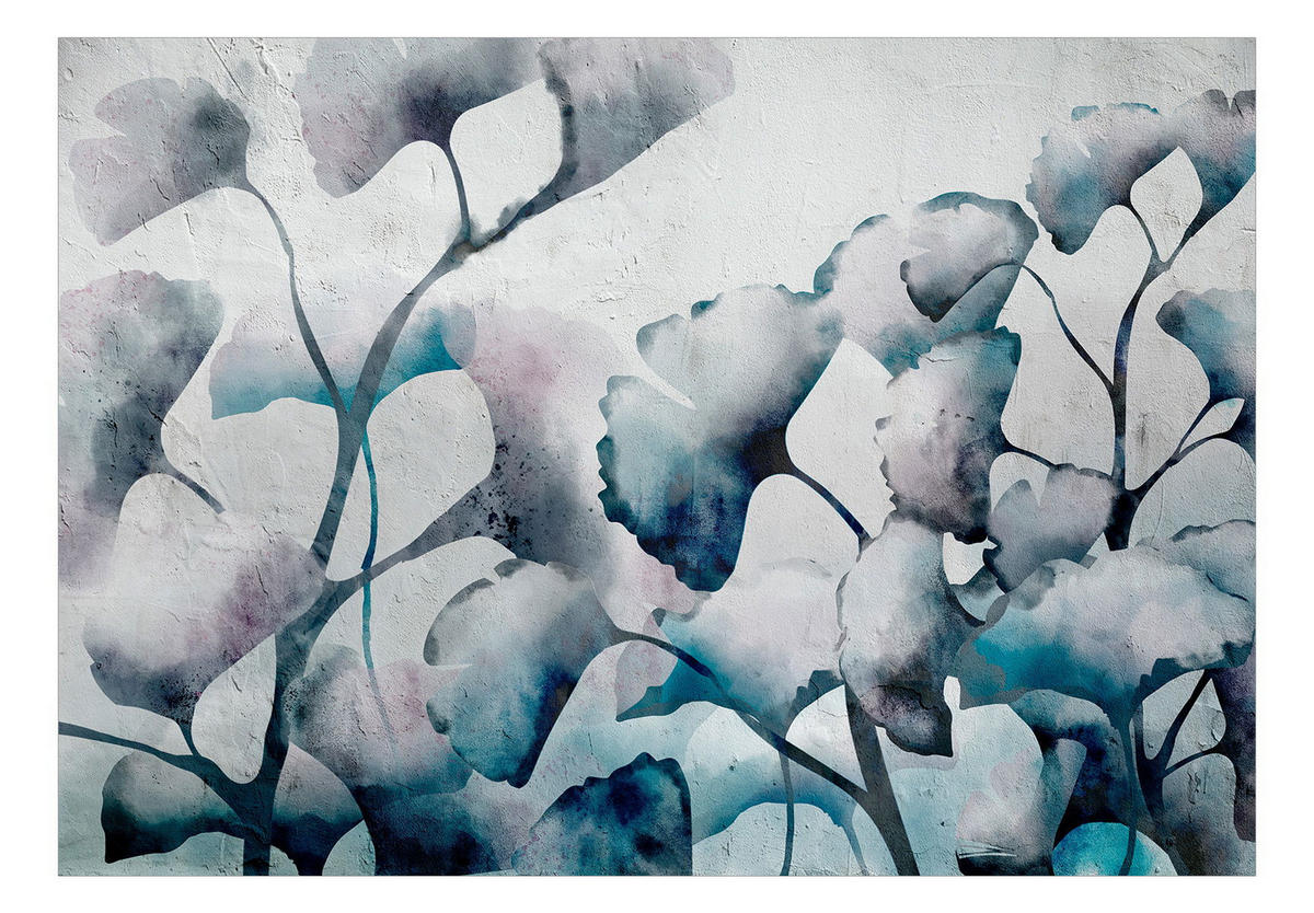 VLIESTAPETE Blau 300/210 cm - Blau/Pink, Textil (300/1cm) - KUNSTLOFT