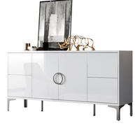 SIDEBOARD DE-37821 mit 4 Schubladen und 2 Türen Weiß - Weiß, Holzwerkstoff (150/59.5/38cm) - ComfortXL