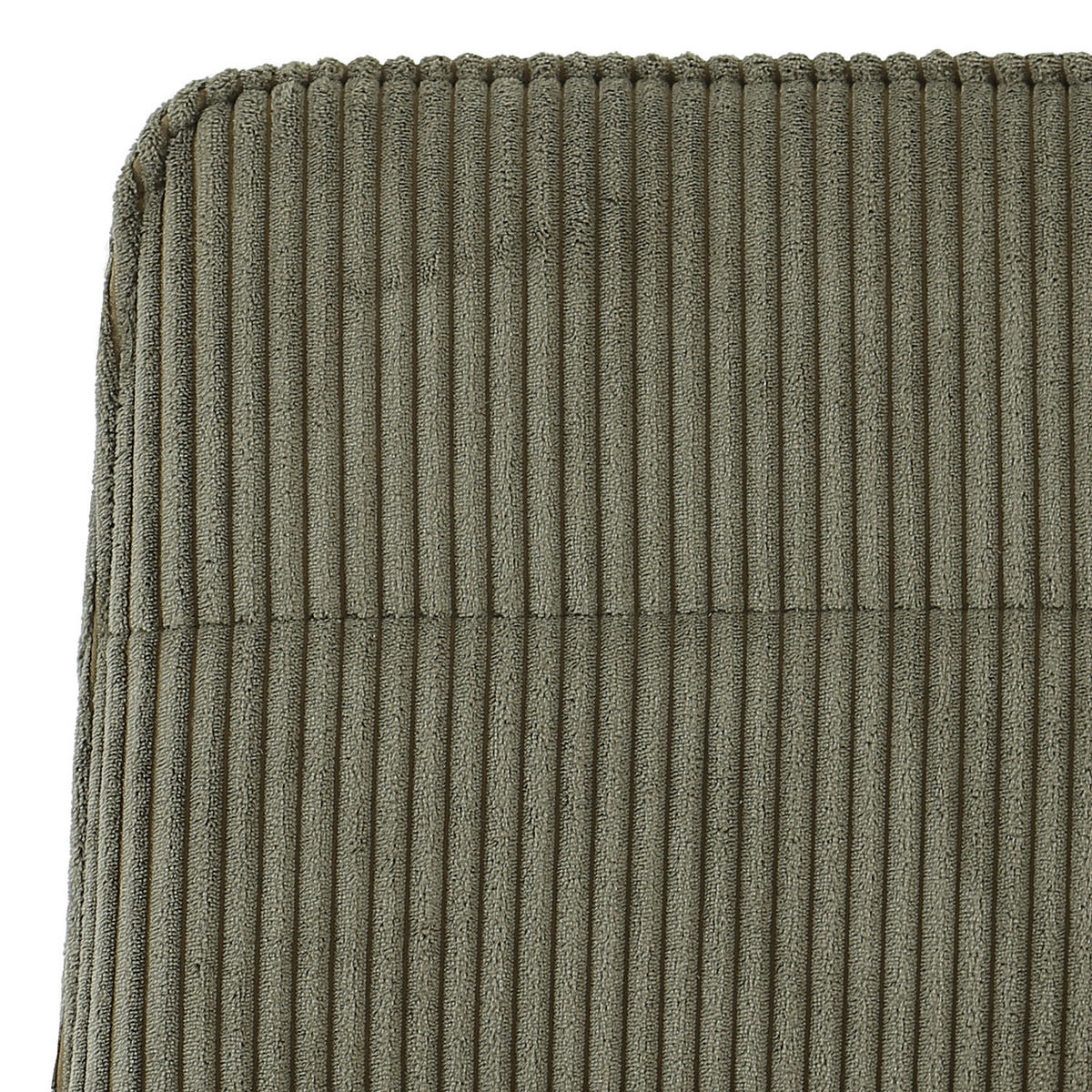 POLSTERSTUHL - 4er-Set - Cord / Eisen - Schwarz/Grün, Textil/Metall (47/91/60cm) - home24