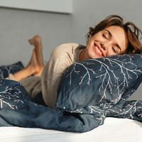 BETTWÄSCHE (Blau-Weiß) - Blau, Kunststoff (135/200cm) - Intirilife