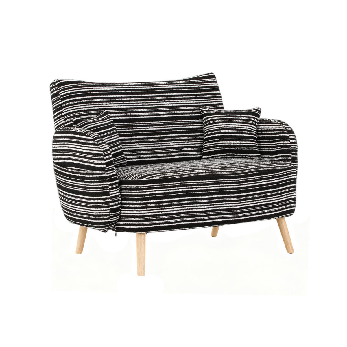 BIG SESSEL,Relaxsessel,Loungesofa,XXL-Sessel,Bouclé,Schwarz - Schwarz, Textil (121/63/81.5cm) - LVHOM