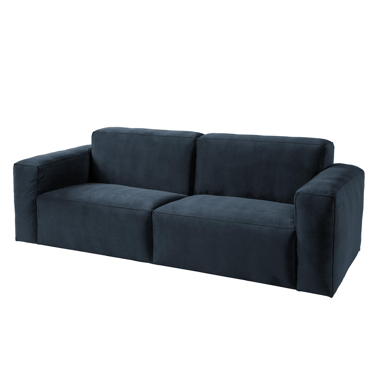3-SITZER SOFA - Dunkelblau, Textil (240/75/96cm) - home24