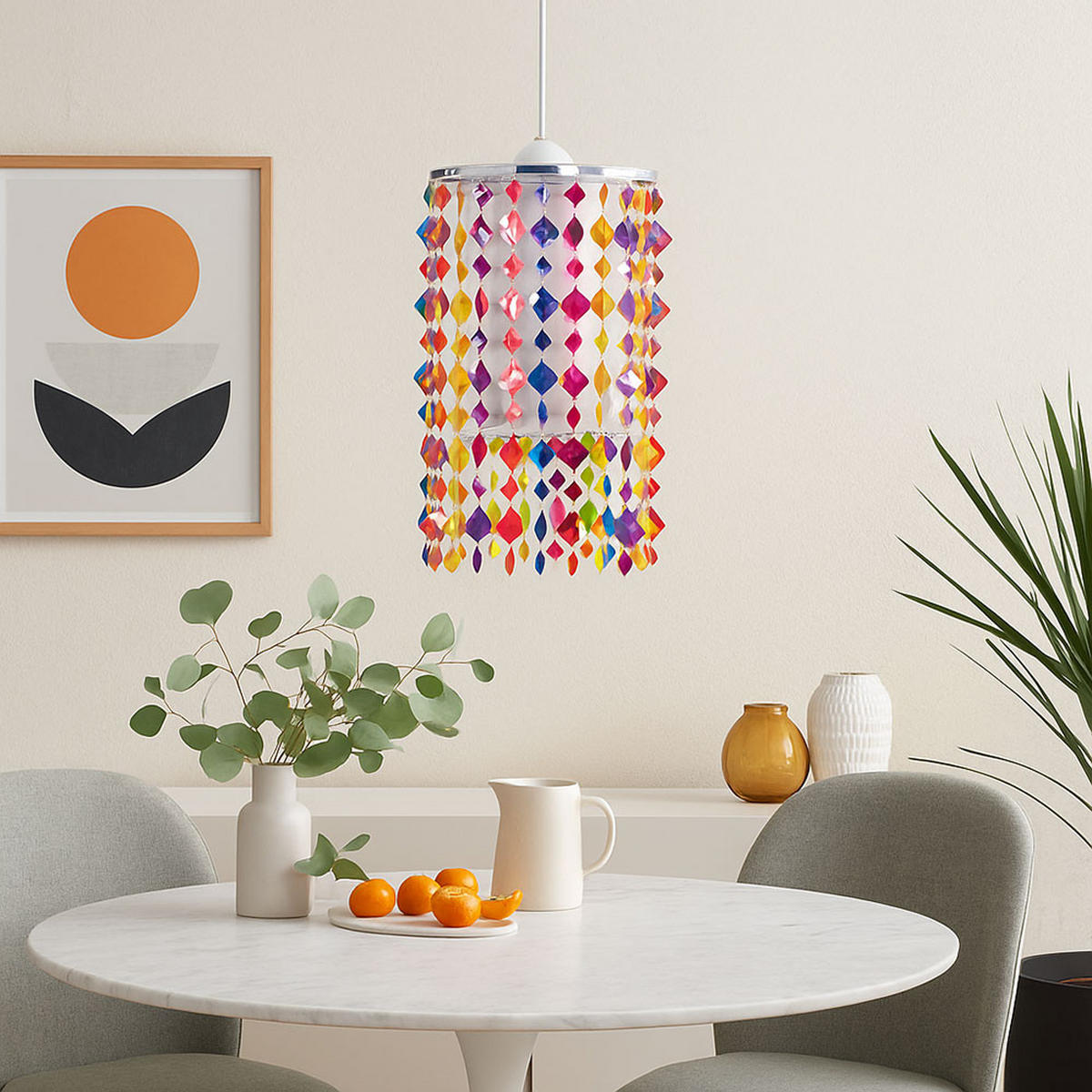 LED HÄNGELAMPE Metall Bunt - Multicolor, Metall (22.5/22.5/36cm)