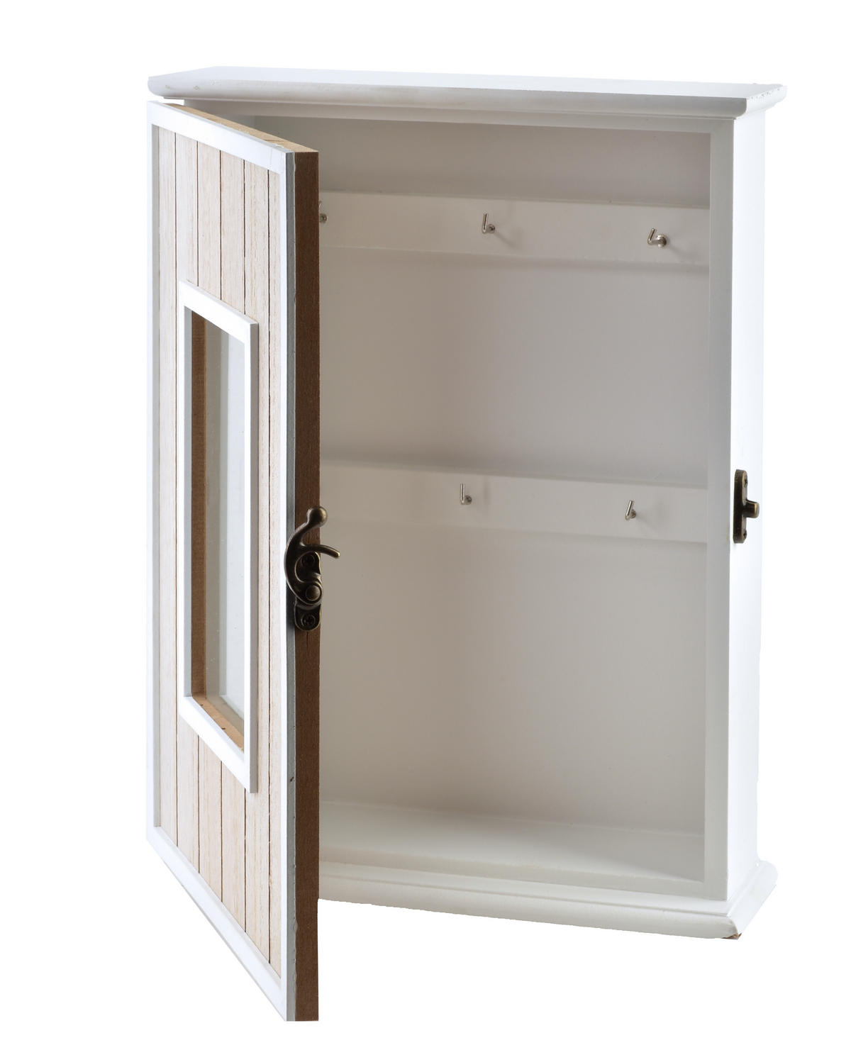 SCHLÜSSELKASTEN Stacy Weiß 23/30/9 cm Holz - Weiß, Holz (30/9/23cm) - Mondex