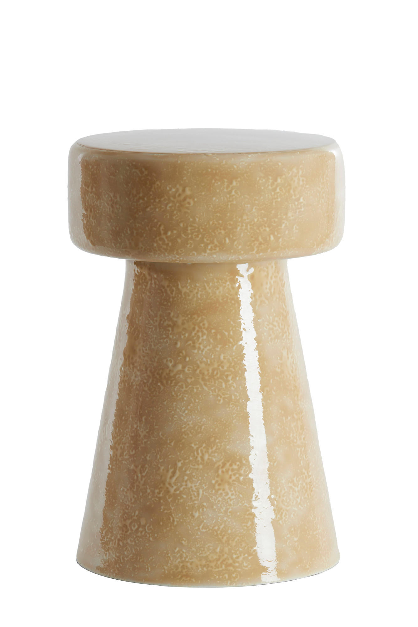 BEISTELLTISCH Dakwa Braun Ø29/47 cm - Beige, Metall (29/29/47cm) - Light & Living