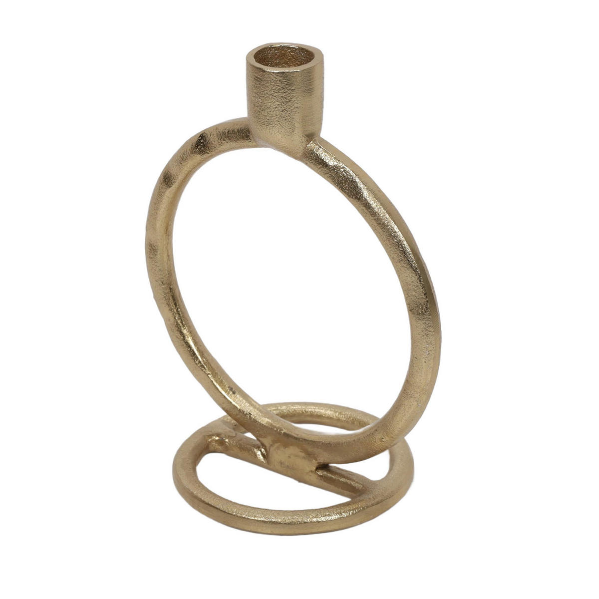DEKO-KERZENSTÄNDER golden 10/15/19 cm - Goldfarben, Metall (15/19/10cm) - Home Styling Collection