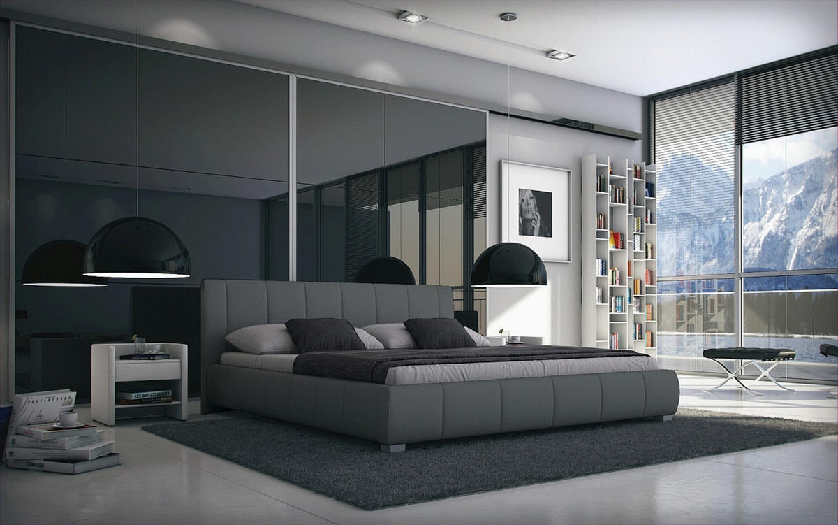 POLSTERBETT Luna 180x200 Grau - Grau, Holz (180/200cm) - Sedex