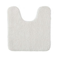 BADEMATTE U-Form Weiß 45 x 45 cm - Weiß, Textil (45/45cm)