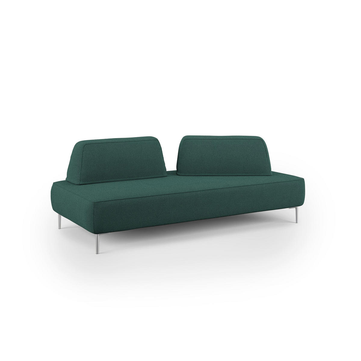 LINEARSOFA Newton - Grün, Textil (212/42/115cm) - Divani.store