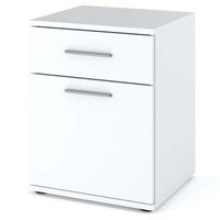 NACHTTISCH – Weiß matt - Weiß, Holz (40/52/40.5cm) - Stiv Meble