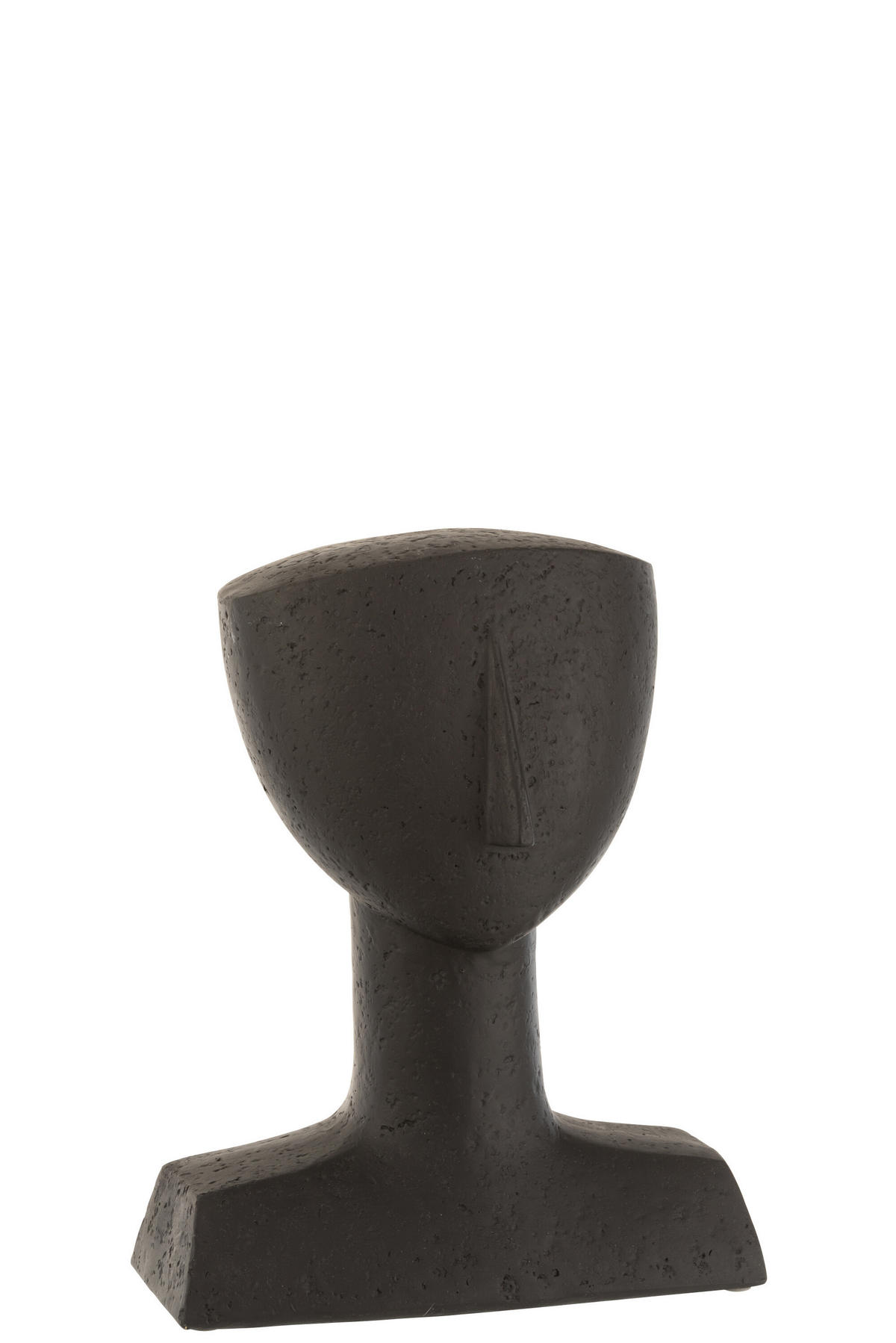 FIGUR LEA - Polyresin - Schwarz - Schwarz, Glas/Naturmaterialien (16.5/31/23.5cm) - J-Line
