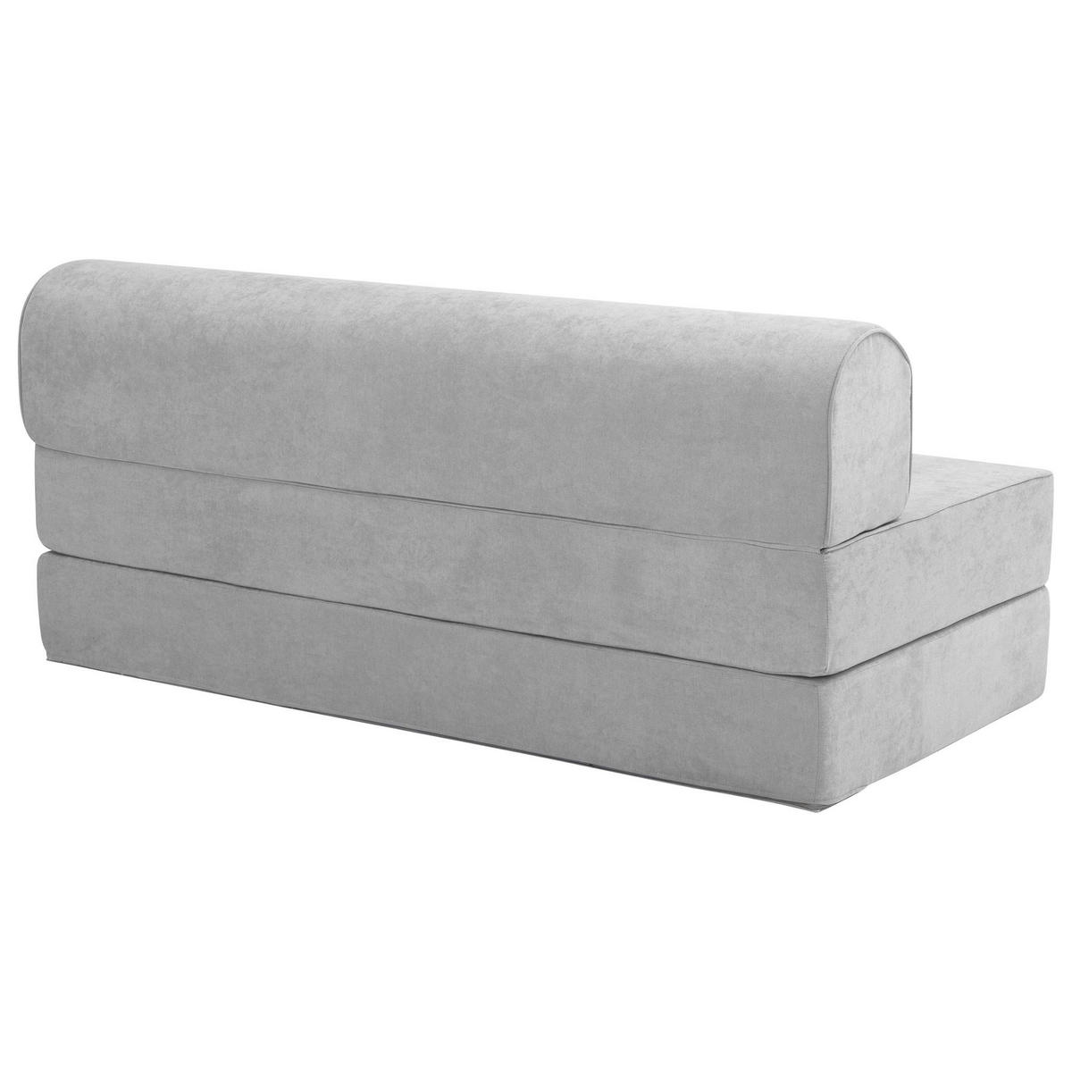 FALTSOFA Katusha Flachgewebe hellgrau - Hellgrau, Kunststoff (80/71/160cm) - 58aufmkessel