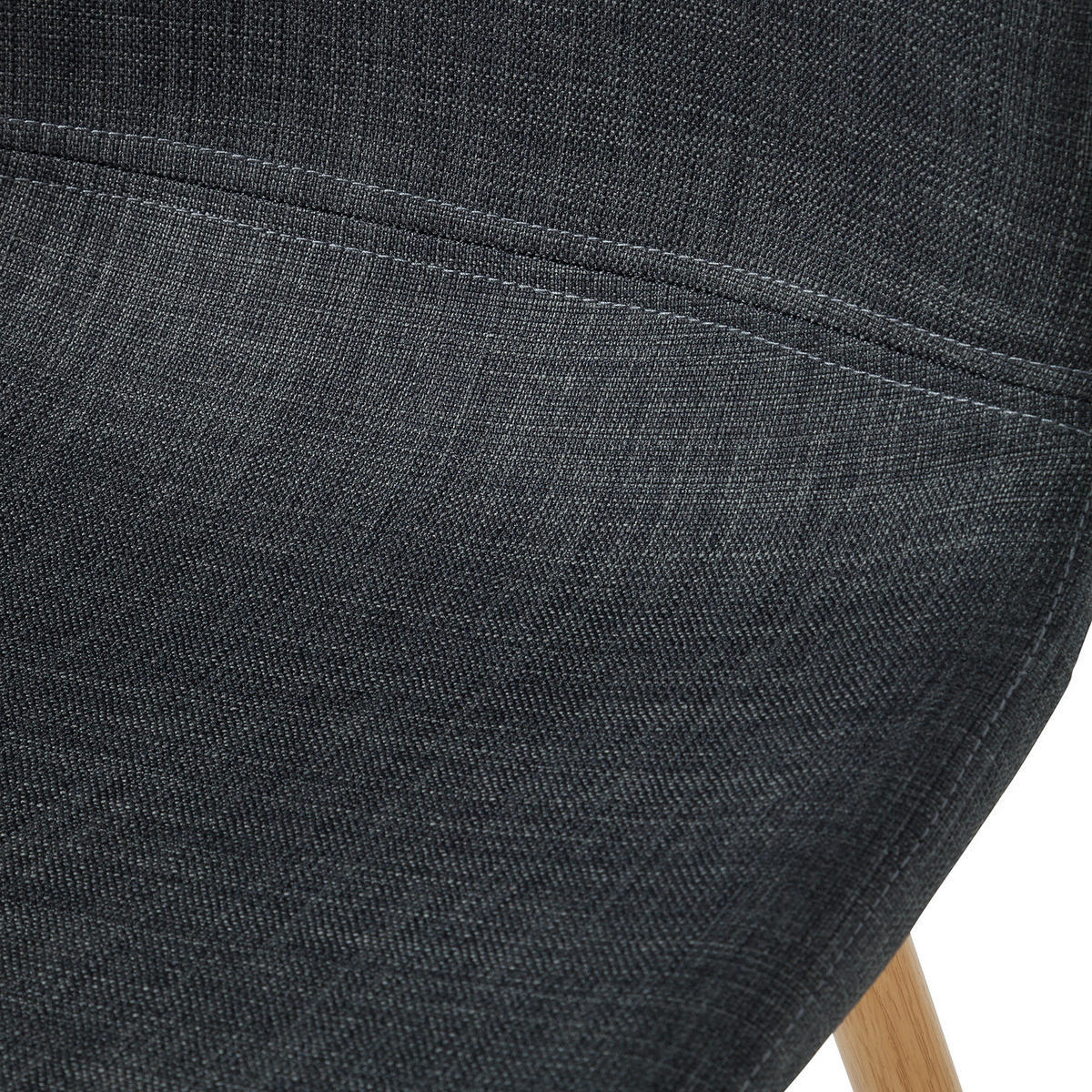 POLSTERSTUHL-SET - Anthrazit, Textil/Metall (44/87/52cm) - home24