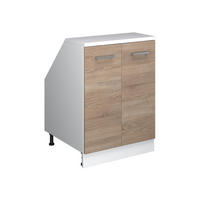 ŠIKMÁ SKRIŇA Rion Sonoma 60 x 81.6 cm s 2 dverami, korpus skrine hĺbka 60 cm - biela/dub sonoma, kompozitné drevo (60/83.8/60cm) - Vicco