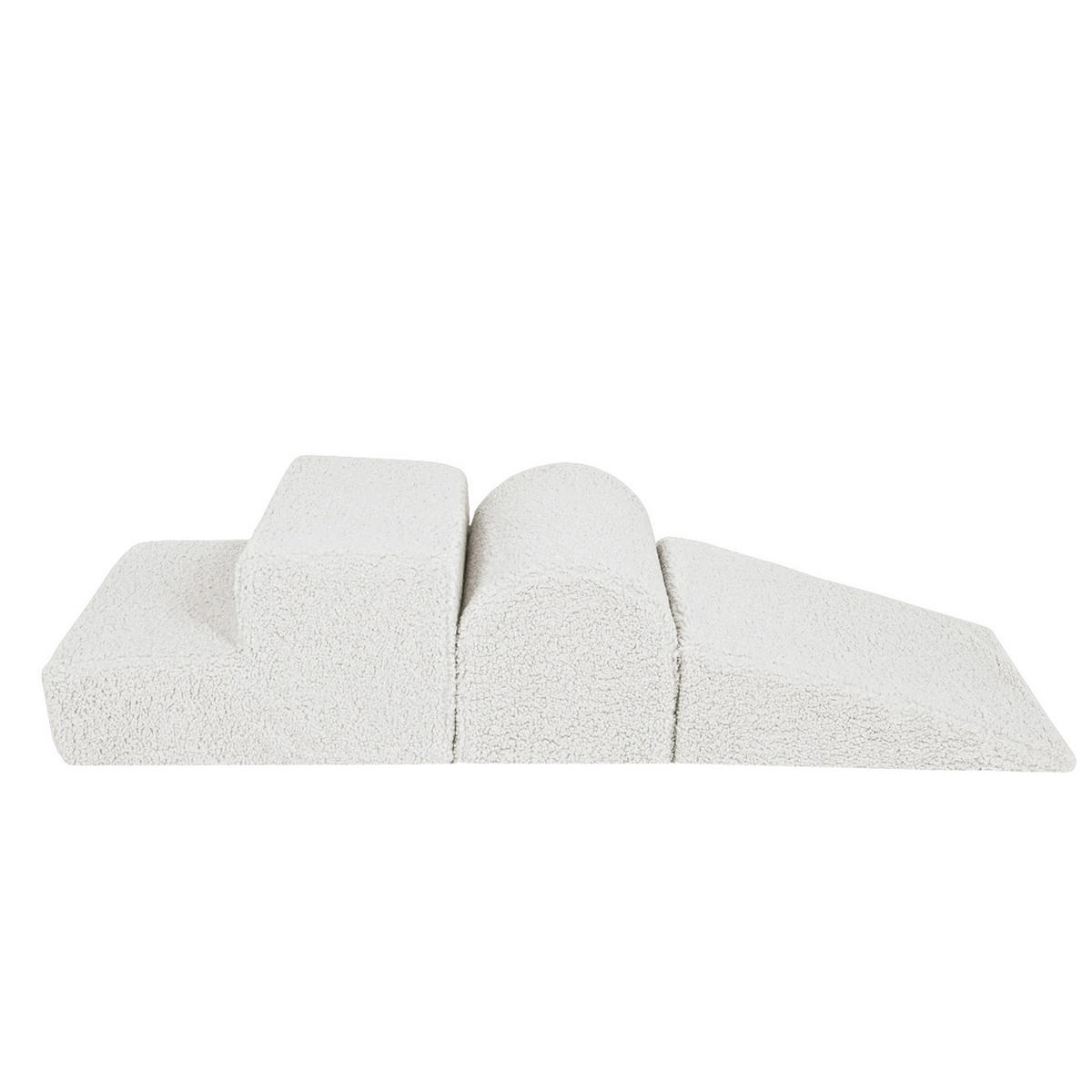 SCHAUMSTOFF-BAUSTEINE für Kinder, Bearly, Weiß - Weiß Hochglanz, Textil (45/30/145cm) - MeowBaby