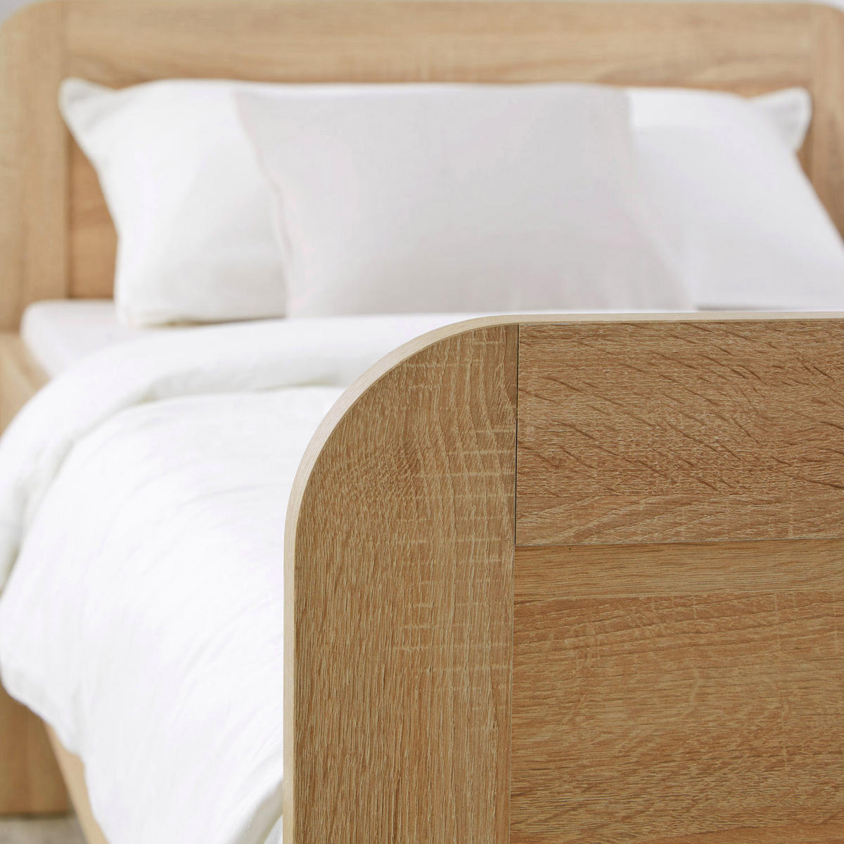 HOLZBETT Seniorenbett 90/200 Natur - Braun, Holz (90/200cm) - Homestyle4u
