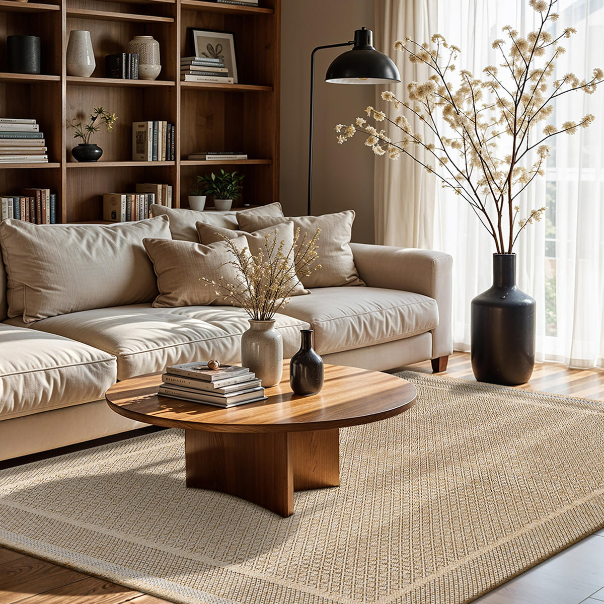 OUTDOORTEPPICH Penny Jute-Optik 160/213 cm Beige - Beige, Textil (160/213cm) - LIVABLISS