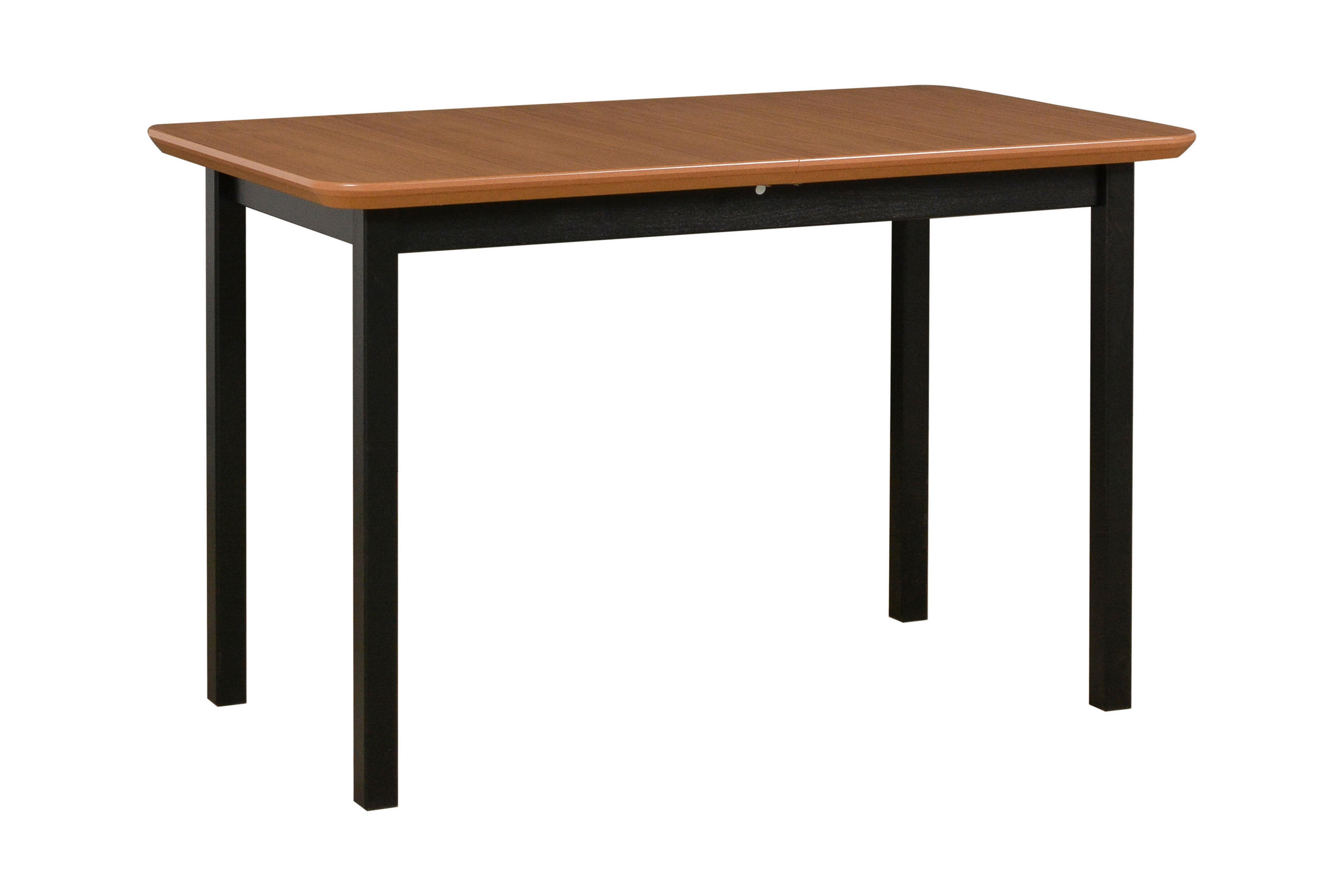 ESSTISCH Max 4, 120-150/70 cm, eiche - Wildeiche/Schwarz, Holz (70/120/76cm) - Leaf Design