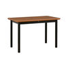 ESSTISCH Max 4, 120-150/70 cm, eiche - Wildeiche/Schwarz, Holz (70/120/76cm) - Leaf Design