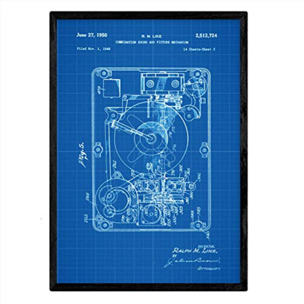 POSTER Bild & Ton Patent 2 A3 Rahmenlos - Klar, Papier (29.7/5/42cm) - Nacnic