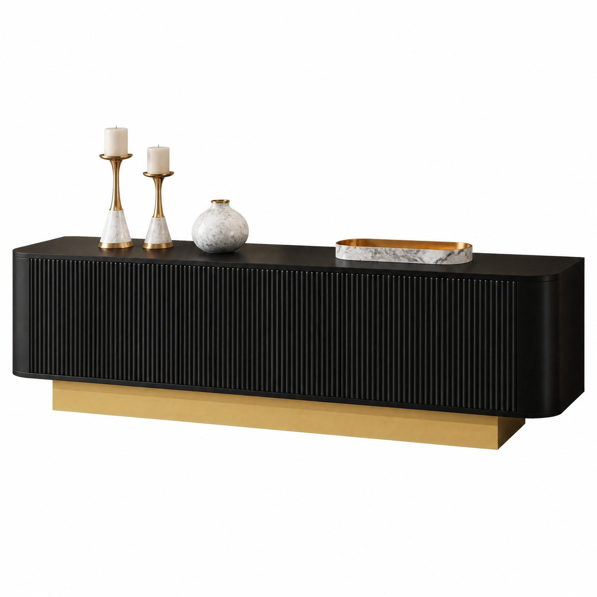 Ivmeu Tv-Lowboard Schwarz 170x47x40.5 cm