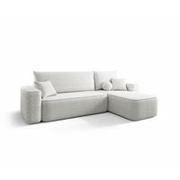 ECKSOFA Agepo Stoff Quelle - Weiß, Holzwerkstoff/Textil (250/150cm) - Fun Möbel