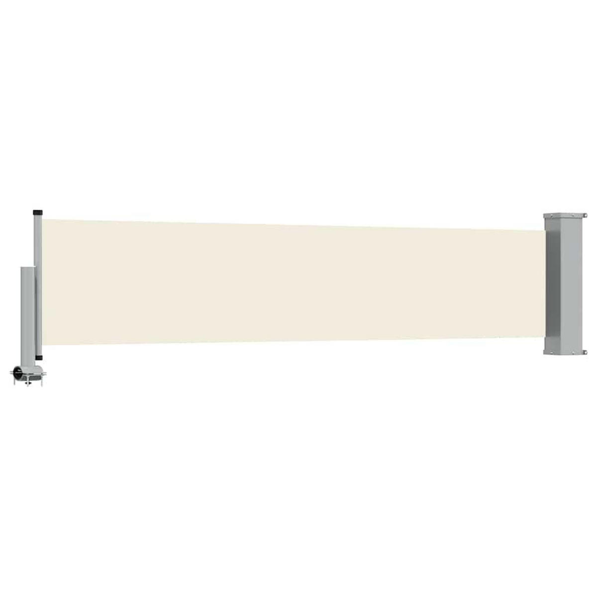 SEITENMARKISE Ausziehbare 60/300 Cm Creme - Creme, Textil (60/300cm) - vidaXL