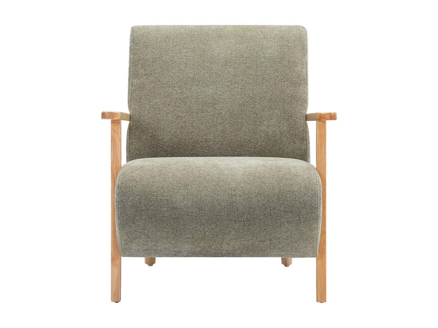 SESSEL mit gerader Rückenlehne - 1 Person - Stoff - Grün - - Grün, Textil (70/81/82cm) - Vente-Unique