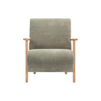 SESSEL mit gerader Rückenlehne - 1 Person - Stoff - Grün - - Grün, Textil (70/81/82cm) - Vente-Unique