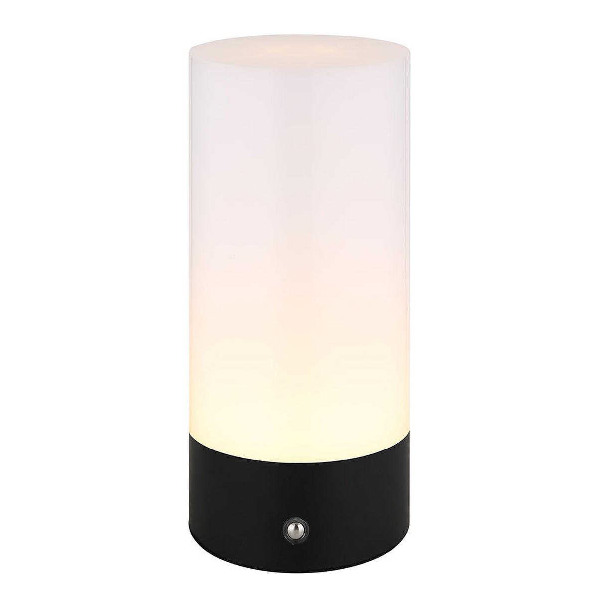 TISCHLEUCHTE RGB-LED Metall, Akku, Touchdimmer, 2er Set - Weiß, Metall (8.8/8.8/19cm) - Globo Lighting