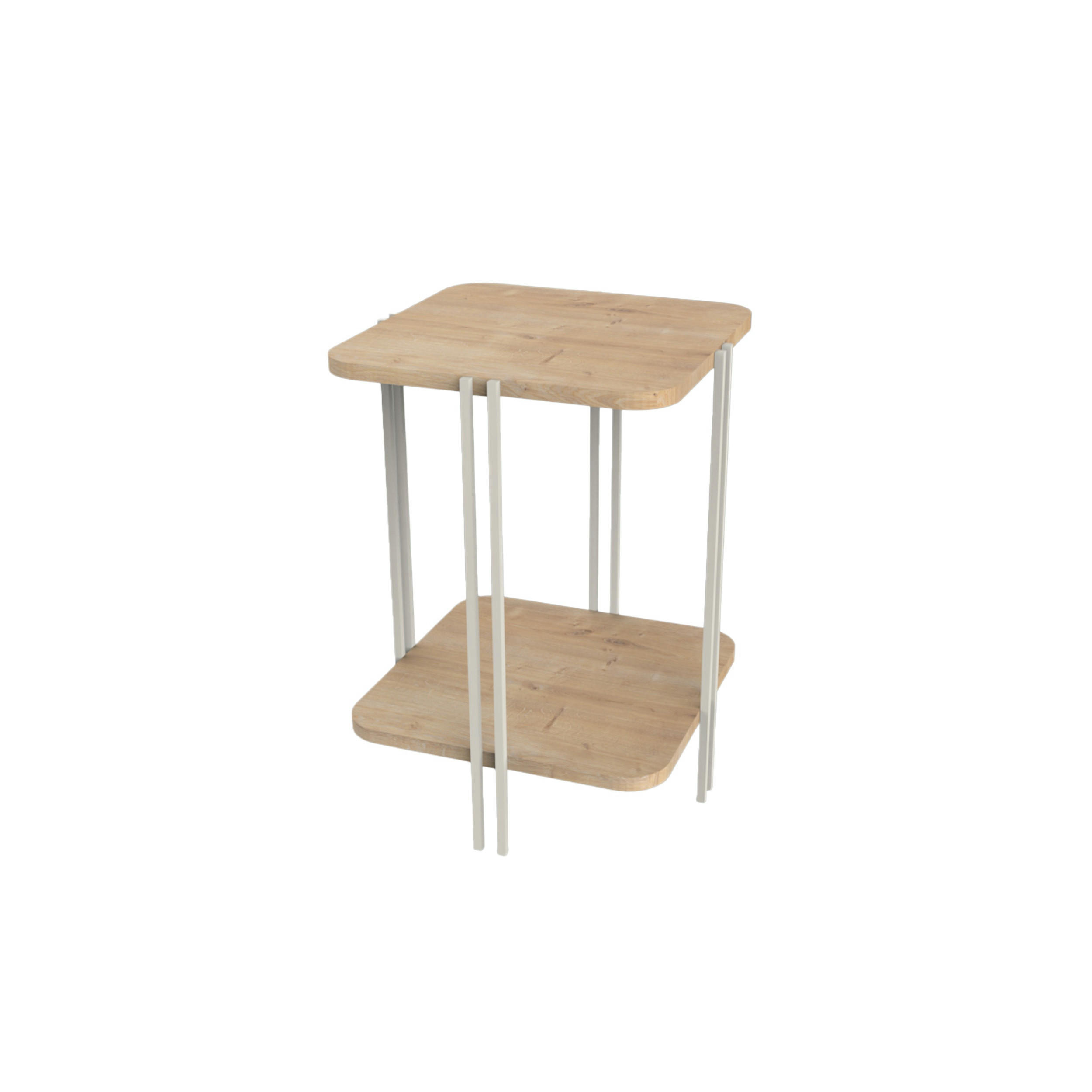 Decortie Beistelltisch Eiche 41x56.8x41 cm