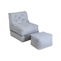 SCHLAFSESSEL - 1 Person - stoff - hellgrau Zonira - Hellgrau, Textil (65/75/70cm) - Vente-Unique