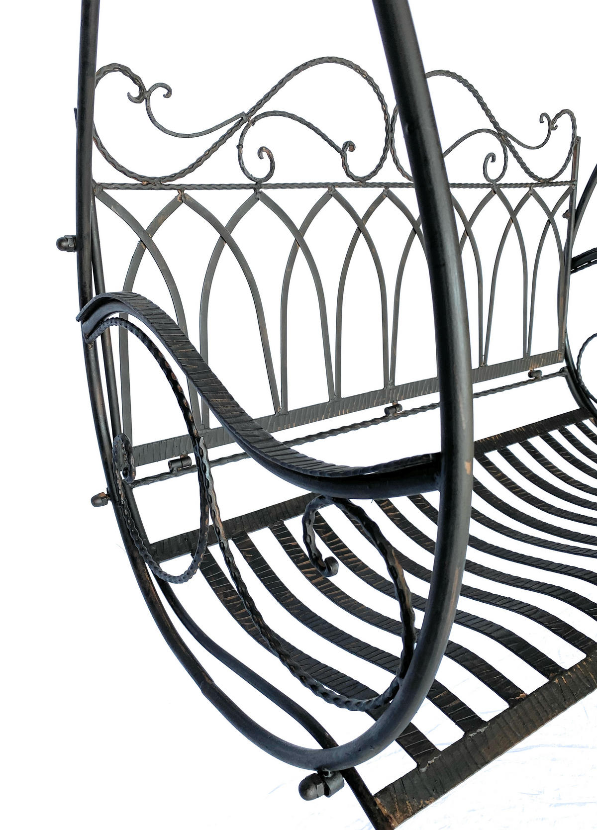 HÄNGEBANK 2 Sitzer Metall Braun 1868 - Braun, Metall (105/60/55cm)
