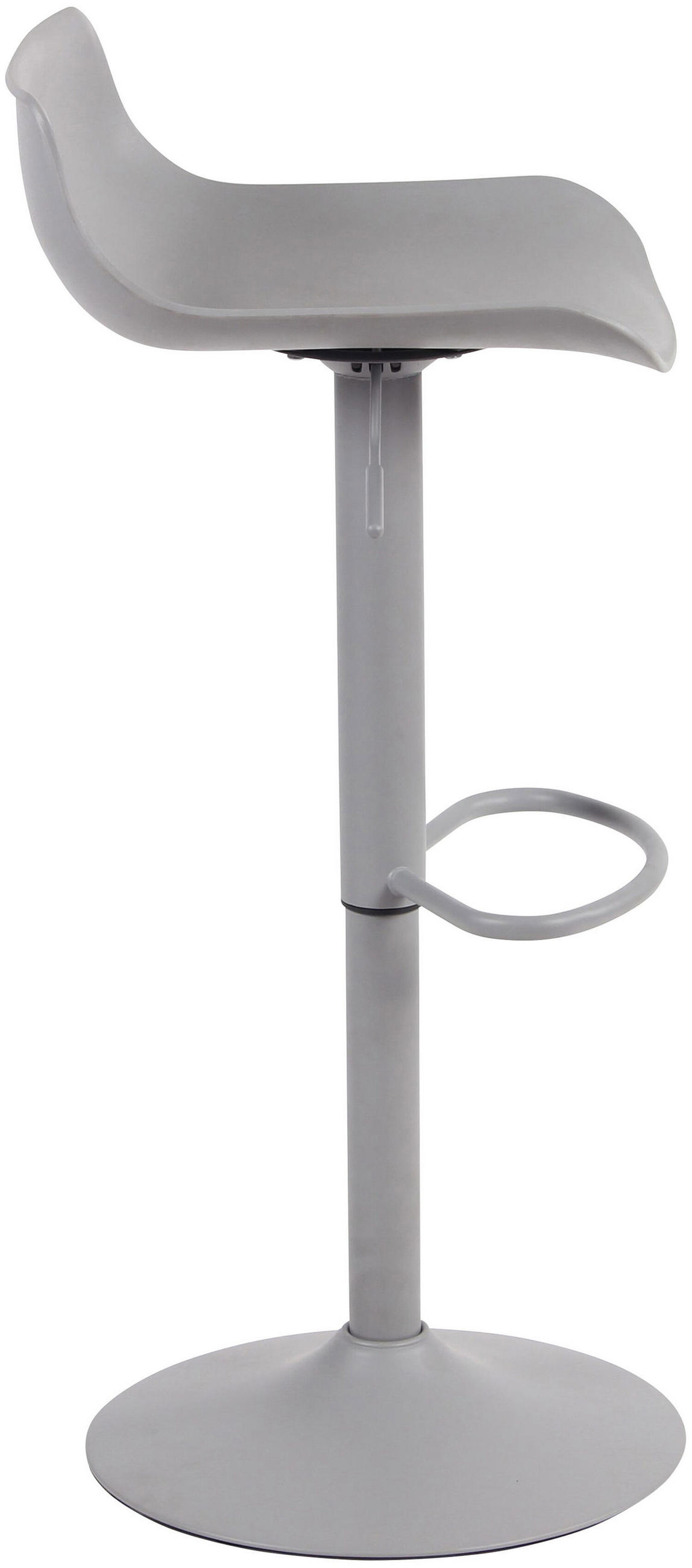 BARHOCKER Averna, Gestell Metall, Kunststoff Grau - Grau, Kunststoff/Textil (43/96/44cm) - TPFLiving