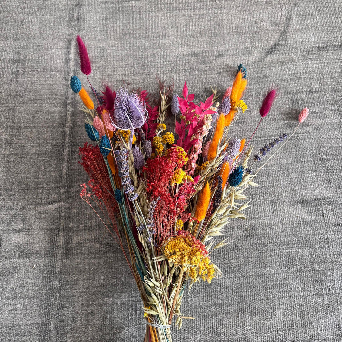 BUNTE Wiese - Trockenblumenstrauß für mehr Farbe in deinem Leben - 40 cm - Naturfarben, Naturmaterialien (40cm) - Lykke & You