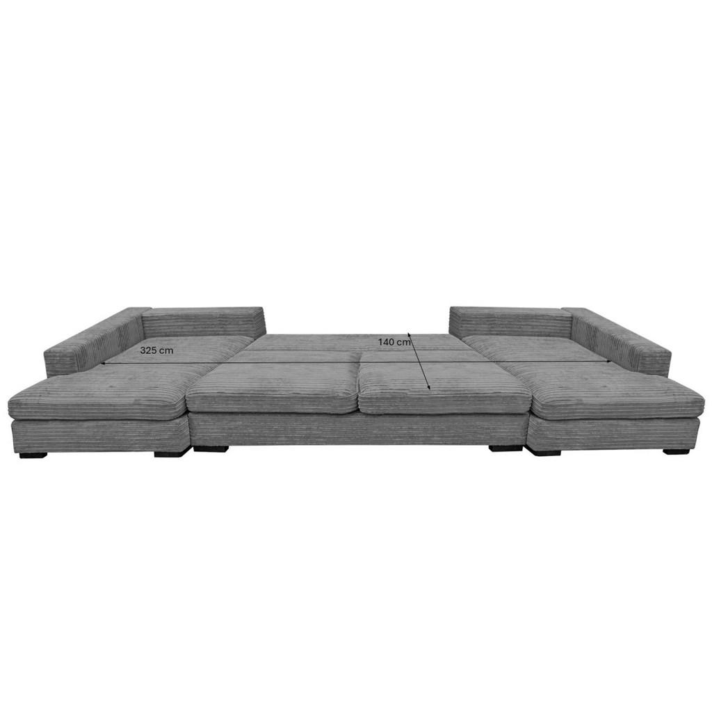 Thumbnail - Kaiser Möbel Ecksofa, Beige, Holz, 373x155 cm, Wohnzimmer, Sofas & Couches, Wohnlandschaften, Ecksofas