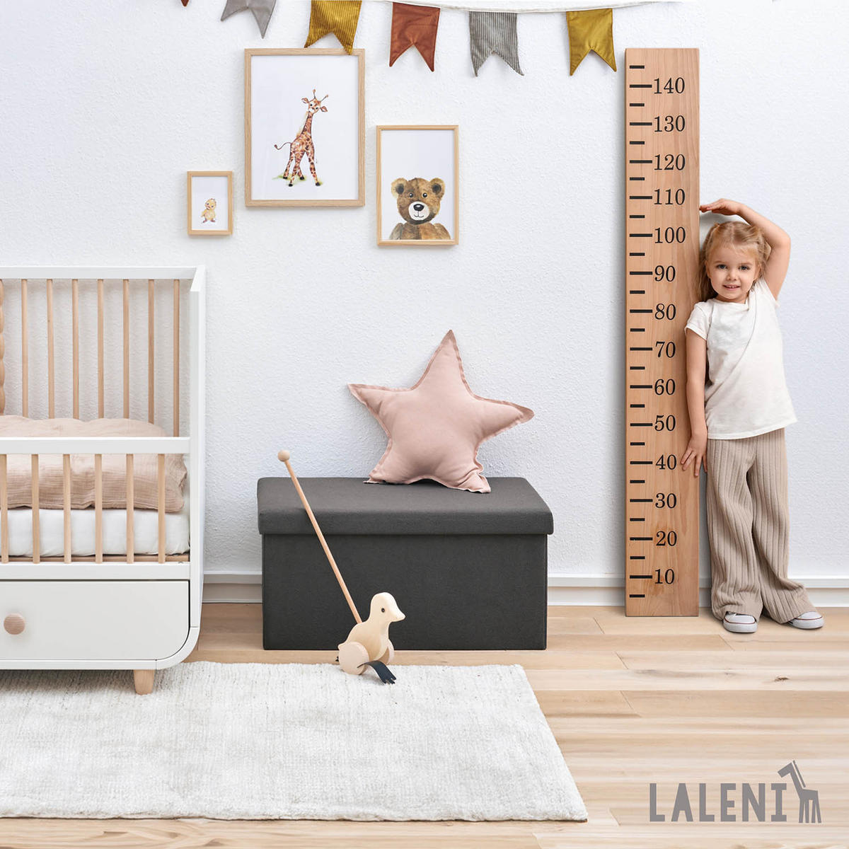 SITZBANK 76/38/38 cm, faltbar, Dunkelgrau - Dunkelgrau, Kunststoff (38/38/76cm) - Laleni
