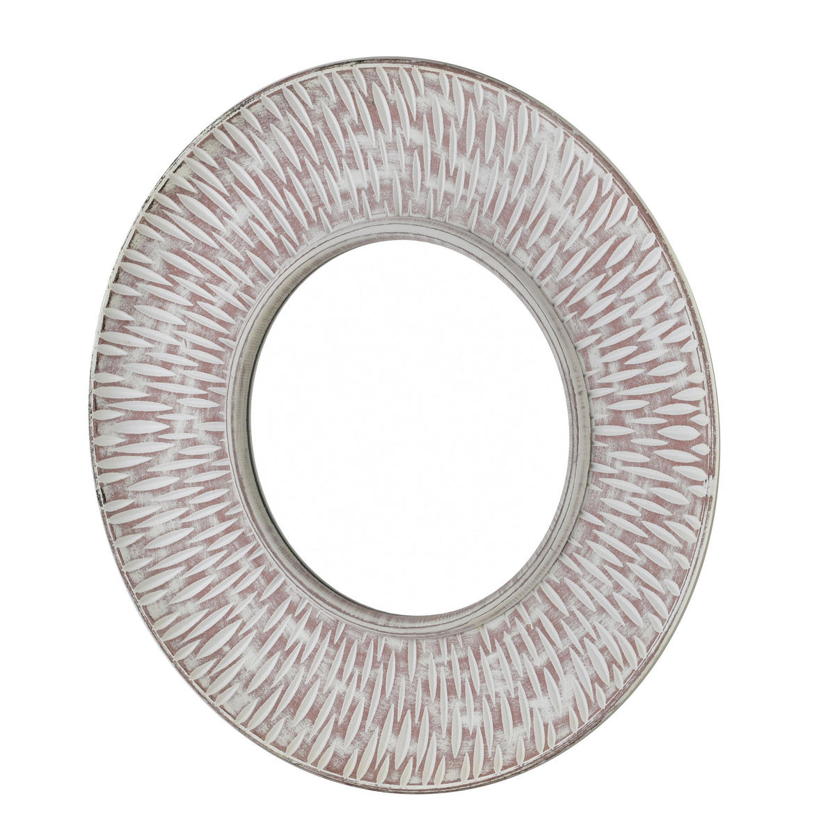 DEKO-SPIEGEL Daz Grau 46/46/6 cm Holz - Hellgrau, Holz (46/6/46cm) - Mondex