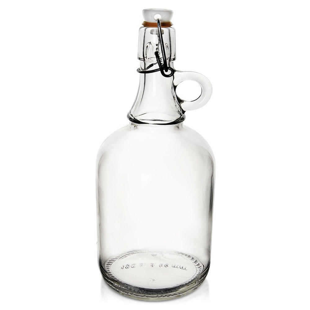 GLASFLASCHE Tragegriff 500 ml Transparent - Transparent, Glas (8.5/21/8.5cm) - Orion 