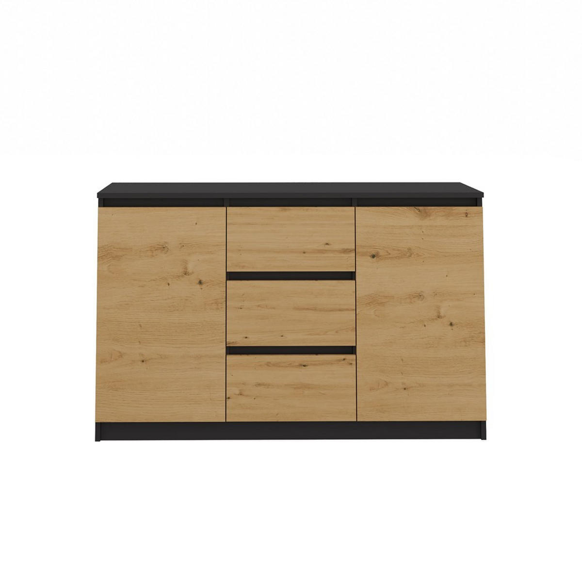 KOMMODE Anthrazit, Artisan 120/75/40 - Anthrazit, Holzwerkstoff (120/75/40cm) - RAUMHIRSCH FURNITURE